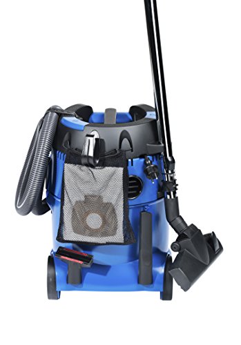 Nilfisk 107406605 - Aspirador en húmedo y seco, limpieza de filtro, 3600 l/min, 25 l, 1250 W, 230 V, color negro y azul