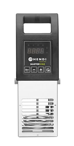 HENDI Sous vide mastervide, para cocinar alimentos en agua, para contenedores de hasta 56L, rango de temperatura: 5°C a 95°C, sous vide stick, 230V/2000W, 240x138x(H)364mm, PA, acero inoxidable