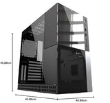 Geometric Future M4 Caliburn Mid/Mini Tower, Caja para Juegos E-ATX/ATX, Vidrio/Acero de 1,2 mm, Tipo C, Montaje Vertical para GPU, GEO-M4-CAL