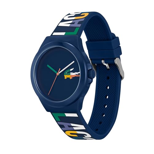 Lacoste Reloj Analógico de Cuarzo para Hombre Colección NEOCROC con Correa de Silicona Azul Marina - 2011184