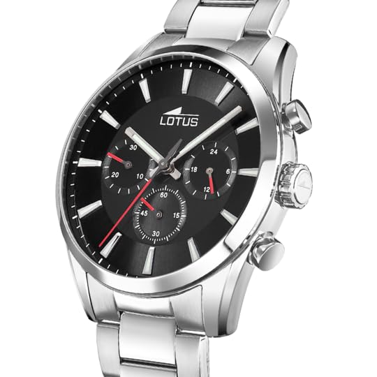 LOTUS Reloj Hombre 18922/3 Chrono Caja de Acero Inoxidable 316l Plateado Correa de Acero Inoxidable 316l Plateado