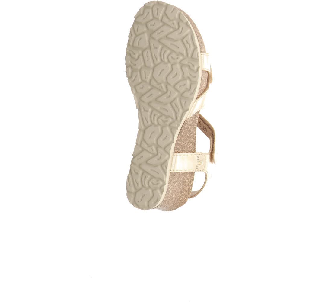 Panama Jack Julia Shine, Sandalia de cuña Mujer, Oro B003, 37 EU