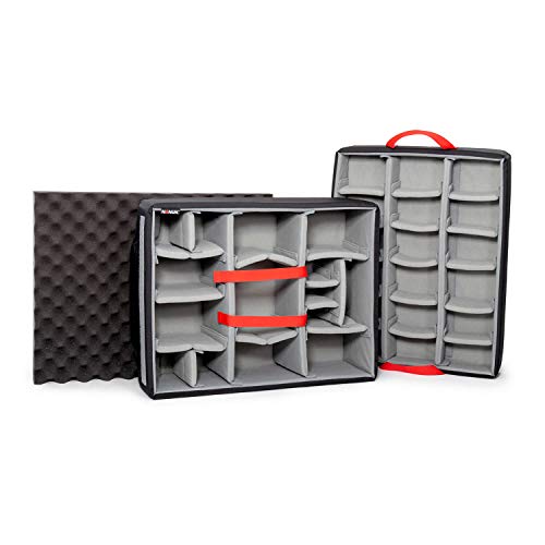 Plasticase, Inc. Nanuk 960 Funda rígida Impermeable vacía con Ruedas and Gewatteerde Divider - Negro