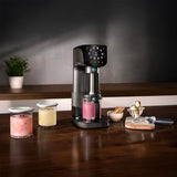 Cecotec Heladera Multifunción Capacidad 2,1L, 3 Tarrinas, Gelatec 2100. 500W, 11 Programas de Helado y Bebidas Granizadas, Tecnología CreamOn y Re-spin, Pantalla Táctil, Incluye Recetario Digital