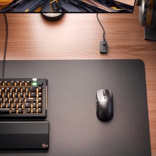 Glorious Gaming Series 2 Pro Ratón Gaming inalámbrico - Compacto, superligero 55 g, sondeo de 8K, Sensor de 26K, switches ópticos, e-Sports, PC Gaming, Agarre de Garra, Juegos FPS - Negro