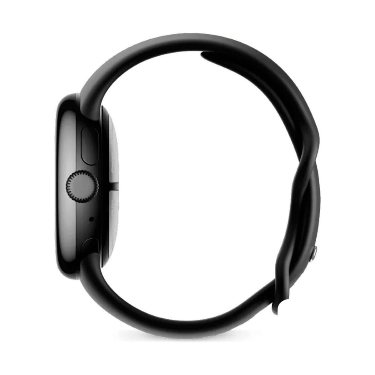 Google Pixel Watch 2 – Lo Mejor Fitbit – Monitor de frecuencia cardíaca, gestión del estrés, Funciones de Seguridad – Android – Carcasa de Aluminio en Negro Mate – Brazalete Deportivo en