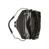 DKNY Kaya Flap Shoulder Bag, Bolso de Hombro Mujeres, Negro y Gris