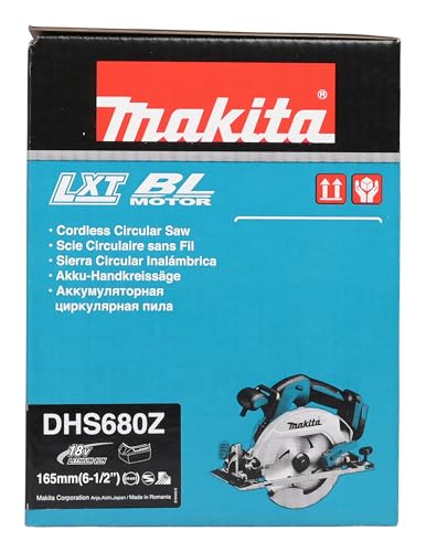 Makita DHS680Z Sierra, 18 V, Negro, One size