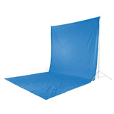 Hama - Fondo Plegable para Estudio fotográfico (100% algodón, 2,95 x 6 m), Color Azul