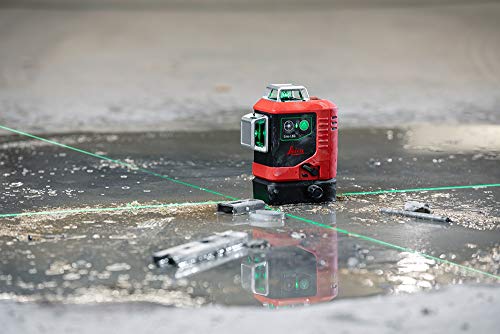 Leica Lino L6G: Nivel láser de línea de 3x360 grados con batería Li-Ion, cargador, adaptador magnético innovador y soporte para pared en una carcasa (láser verde, alcance de trabajo: 35 m)