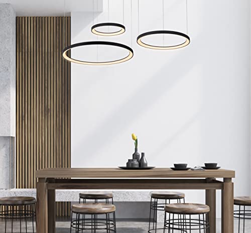 LUCIDE VIDAL - Pendelleuchten - Ø 78 cm - LED Dim. - 1x120W 2700K - Schwarz