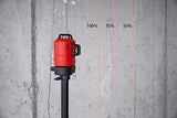 Leica Lino L6R: Nivel láser de línea de 3x360 grados con batería Li-Ion, cargador, adaptador magnético innovador y soporte para pared en una carcasa (láser rojo, alcance de trabajo: 25 m)