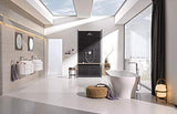 Grohe Essence - Grifo de bañera con sistema de montaje en suelo, teleducha Grohe Euphoria Cosmopolitan Stick, ángulo de giro ajustable a 0°, 150° o 360°, aireador Grohe AquaGuide (23491001)