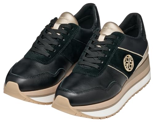 Geox D New KENCY A, Zapatillas Mujer, Black, 37 EU