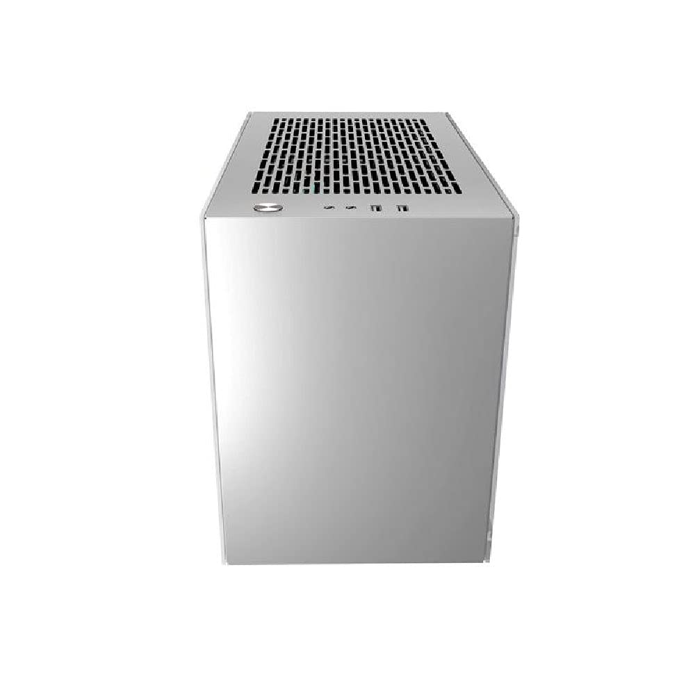Noua Parvus Q2 Silver Case Mini ITX para PC Office Mini Tower 0.5MM SPCC 4*USB3.0/2.0 Paneles Laterales de Vidrio Templado (AxPxL: 264x349x185 mm)