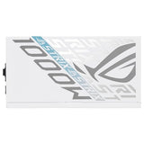 ASUS ROG Strix 1000W Platinum White Edition, Fuente de alimentación ATX Modular, 80 Plus Platinum, ATX 3.1, PCIE 5.1, Conector 12V-2x6, MOSFET GAN, estabilizador de Voltaje 'GPU-First'