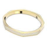 Swarovski Pulsera Dextera, Forma Octogonal, Bañada en Oro, con Cristales, talla M, de la Colección Dextera de Swarovski