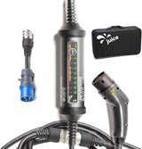 smart Juice Juice Booster 2 Starter Set, Mobile Wallbox 22kW Sin Instalación, Cargador Coche Eléctrico con Cable Tipo 2, Ligero e Impermeable IP67, Incluye Adaptador CEE32, Azul 1 Fase