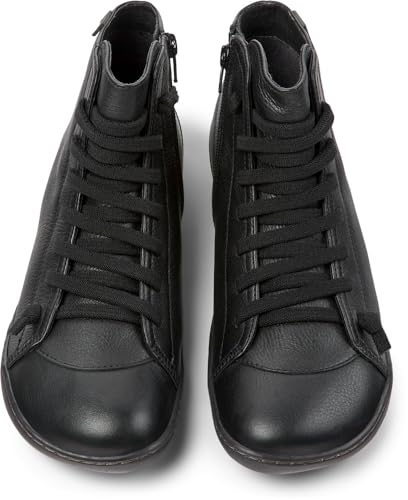 Camper Peu Cami, Barco Ankle Mujer, Negro, 38 EU