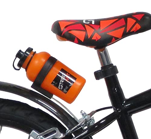 Denver Street Art Bicicleta, Bebés niños, Negro Naranja, 16" (40,64 cm)