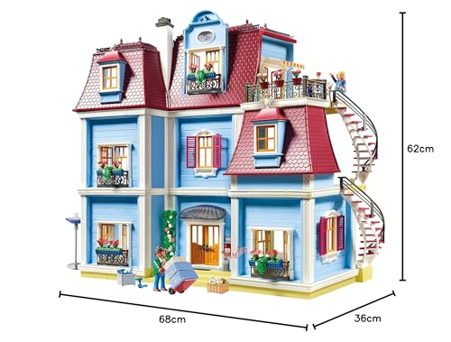 PLAYMOBIL Dollhouse 70205 Casa de Muñecas, con Timbre Real, A partir de 4 años