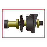 KS Tools 440.0105 Juego de rodamiento de rueda para Volkswagen / Audi / Porsche, 10 pzs