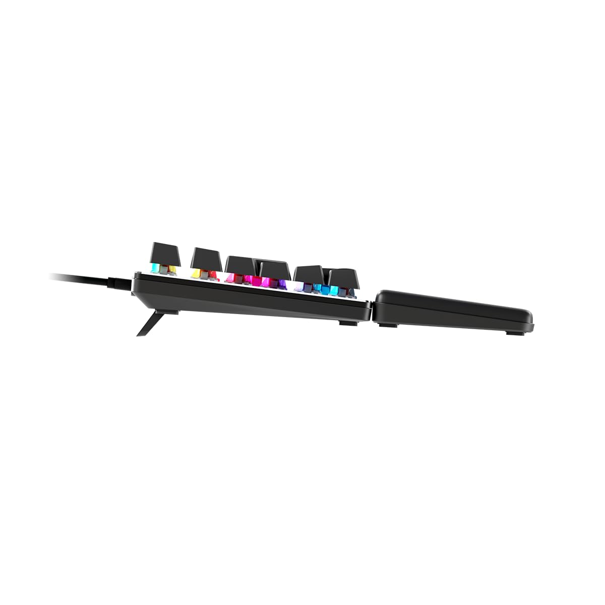 NEWSKILL Serike V2 Teclado mecánico Full Layout RGB con switches Hot-Swap lineales, Estructura metálica y reposamuñecas magnético español Negro