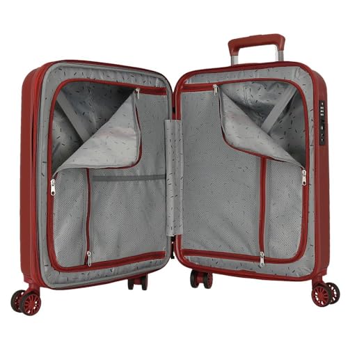 Joumma Marvel Ironman Juego de Maletas Rojo 55/65 cms rígida 6,8 kgs Cierre TSA Integrado ABS 6,8 kgs 109L Extensible Equipaje de Mano