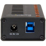 StarTech.com Concentrador USB 3.0 de 7 Puertos con Caja de Metal - 5Gbps - Hub de Sobremesa o Montaje en Pared (ST7300U3M)