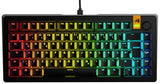 Glorious Gaming GMMK 3 HE: Teclado Respuesta rápida, Hall Effect, sondeo 8K, switches magnéticos y mecánicos MX, Teclado 75% Hot Swap, Juntas modulares, PBT Doble inyección, QWERTZ alemán - Negro