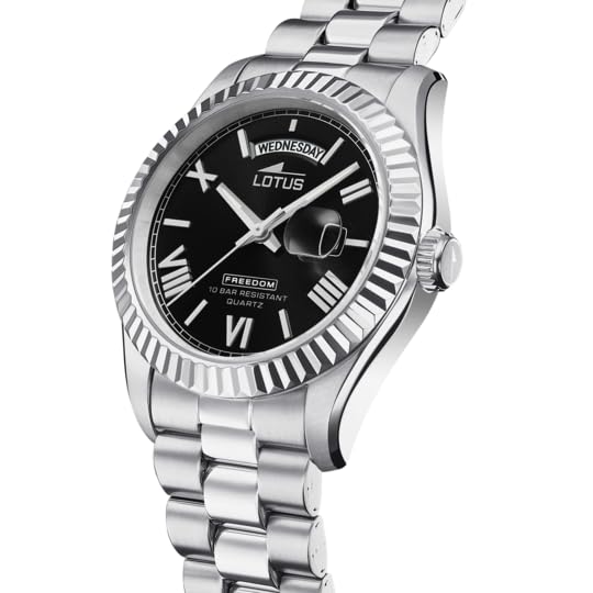Lotus Reloj Hombre 18854/4 Freedom Caja de Acero Inoxidable 316l Plateado Correa de Acero Inoxidable 316l Plateado
