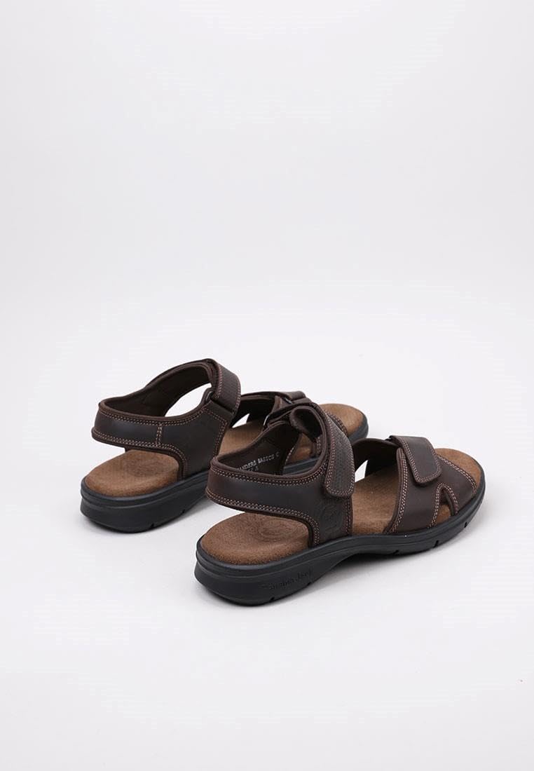 Panama Jack Sanders Basics, Sandalias con Punta Abierta Hombre, Marrón (Marron C1), 43 EU