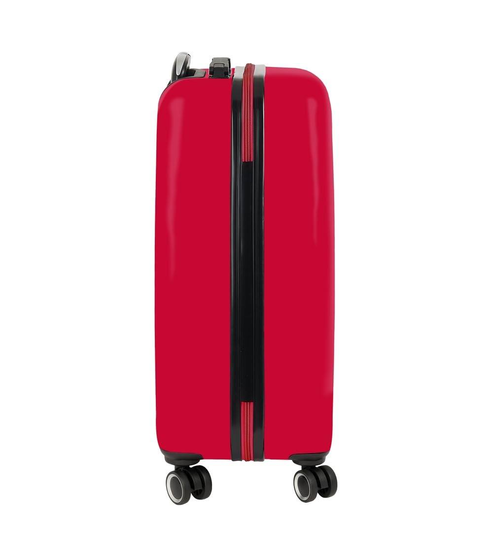 Sevilla FC - Trolley de Cabina 20 Pulgadas, Maleta con Ruedas, Candado de Seguridad, Maleta Ligera, 34.5x20x55 cm