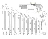 Mannesmann - M29077 - Carro de aluminio para herramientas, equipado, 159 piezas.