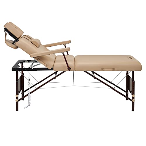 Master Masaje 71 cm del Ray™ Salon Mobile Masajeador Belleza Cama Sofá Paquete con calefacción Therma-Top®-Beige