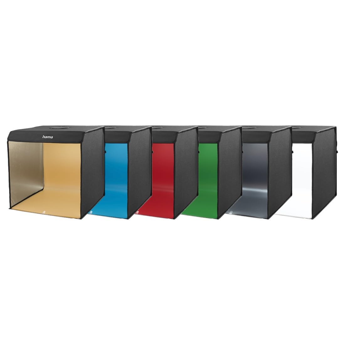 Hama Caja de Fotos, 50 x 50 cm (Estudio fotográfico, Mini Estudio fotográfico, Caja de luz, Caja de luz, Caja Ligera, Caja Blanca, Pantalla Verde, Tienda de luz, Cubo de Fotos, para fotografía de