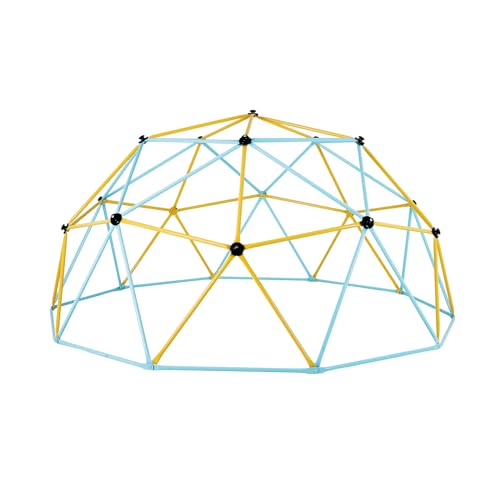VEVOR Climbing Dome, Jungle Gym Supports 750 lbs. and Easy Assembly, 12-Foot Geometric Play Centre for Kids 3-10 Years Old, with Climbing Grip, Outdoor Playground Equipment