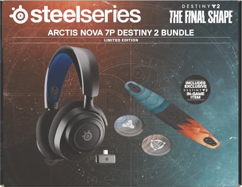Steelseries Arctis Nova 7P Wireless Auriculares - Destiny 2 Final Shape Edition - Objetos - 2,4GHz + Bluetooth - Batería USB-C - PS,PC,Switch