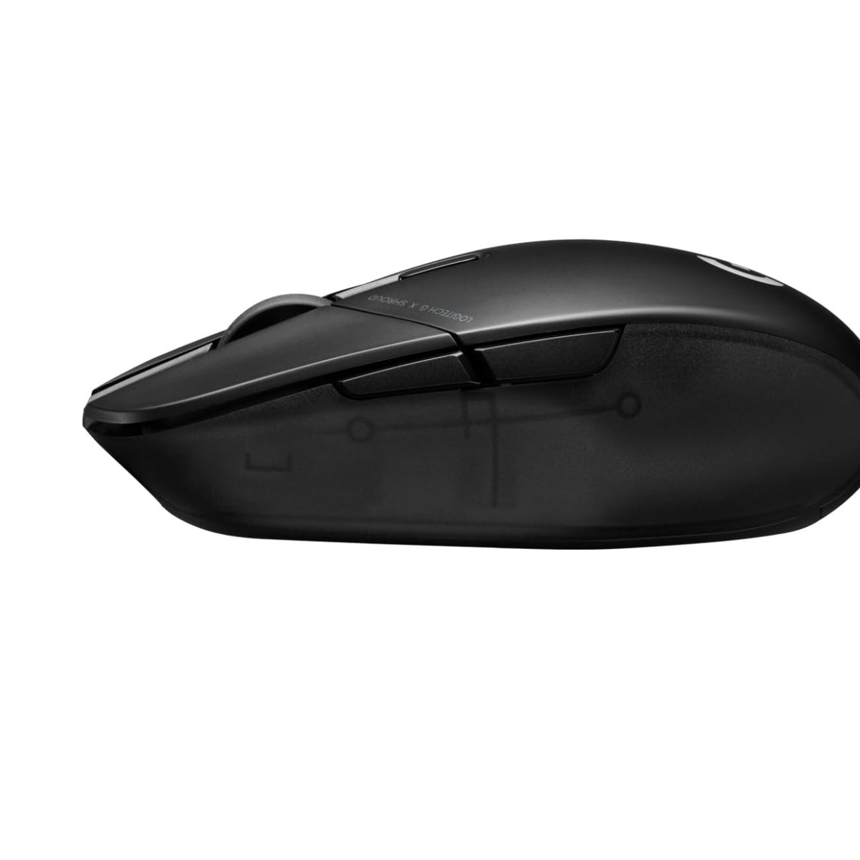 Ratón inalámbrico Logitech G303 Shroud Edition para juegos - Tecnología inalámbrica LIGHTSPEED - Sensor HERO 25K - 25600 DPI - 75 gramos - 5 botones - PC - Negro