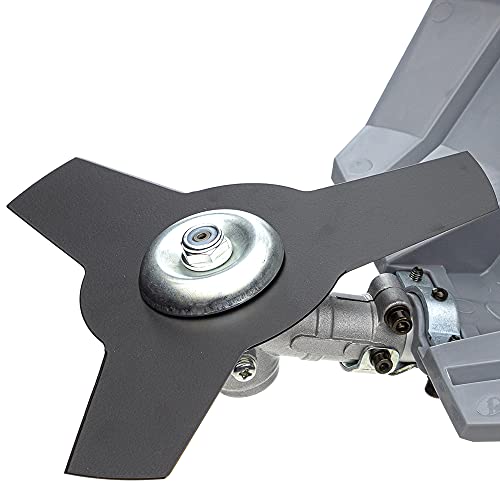 IKRA desbrozadora a Gasolina IBF 31-4 Incl. Correa de Hombro Profesional, Escudo Protector, Bobina, Disco de 3 Puntas y 8 Puntas