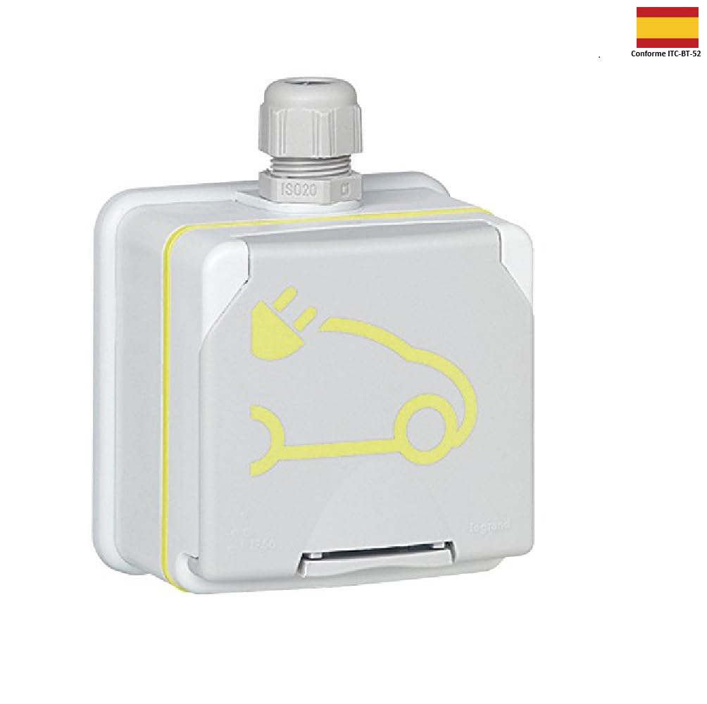 Kit de toma GREEN´UP ACCESS IP66 IK08 + diferenciallisto para instalar LEGRAND 090470