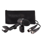 SHURE PGA56 - Micrófono dinámico cardioide para caja/timbales con acople giratorio, soporte para batería y cable XLR a XLR