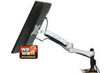 SilverStone SST-ARM11BC - Bracket para montaje de un brazo para monitor LCD LED, Ajustable, con rotación de 360º, brazo basculante arriba/abajo 90º,izquierda/derecha 90º & 180º Max VESA100x100,negro