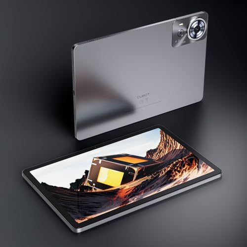 Cubot Tab 70 - Tablet 10.95" HD+, 16GB RAM (6GB+10GB Ext.), 128GB ROM, 4G Dual SIM, Cámara 16MP, Batería 8200mAh, Android 14, Unisoc T616, Gris, Incluye Teclado y Ratón BT