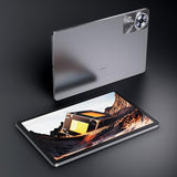 Cubot Tab 70 - Tablet 10.95" HD+, 16GB RAM (6GB+10GB Ext.), 128GB ROM, 4G Dual SIM, Cámara 16MP, Batería 8200mAh, Android 14, Unisoc T616, Gris, Incluye Teclado y Ratón BT