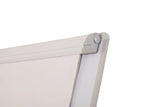 Bi-Office Pizarra Blanca con caballete de trípode basic, pizarra euro 70 x 100 cm, rotafolios con Marco Gris, con bandeja y clip ajustable para bloques