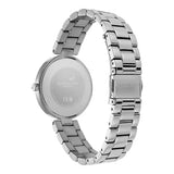 Olivia Burton Reloj con Movimiento de Cuarzo de Tres Manecillas para Mujer Colección Dimension con Correa de Acero Inoxidable Plateada - 24000259