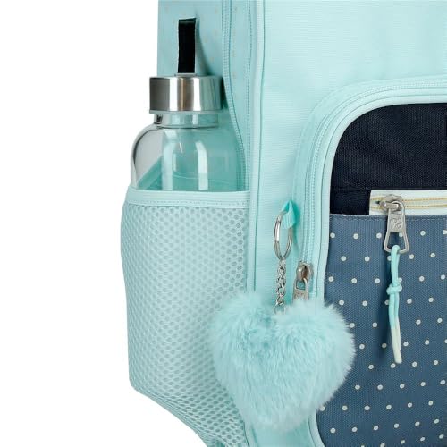 Pepe Jeans Dalma Mochila Compact 2 Ruedas Azul 32x43x21 cms Poliéster by Joumma Bags