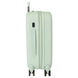 Enso Tropical Love Maleta de Cabina Verde 40x55x20 cms Rígida ABS Cierre TSA Integrado 37L 2,74 kgs 4 Ruedas Dobles Equipaje Mano
