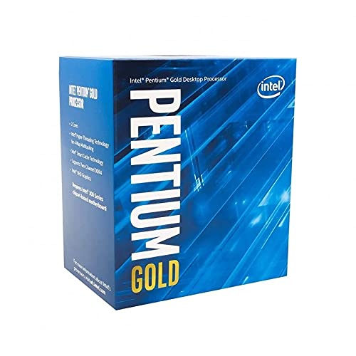 Procesador Intel Pentium Gold G6400 4 GHz, 4 MB caché, LGA 1200; Ideal para tareas básicas y Uso doméstico.